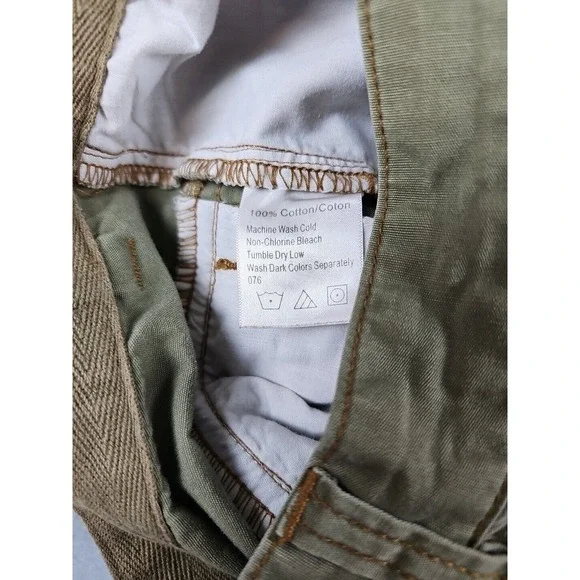 KAVU Pants Men's Size 36x29 Olive 100% Cotton Pockets Flat Front Straight Leg‎ - Picture 7 of 12